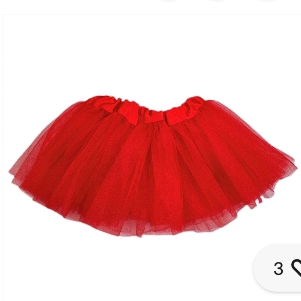 Bright Red Baby Skirt